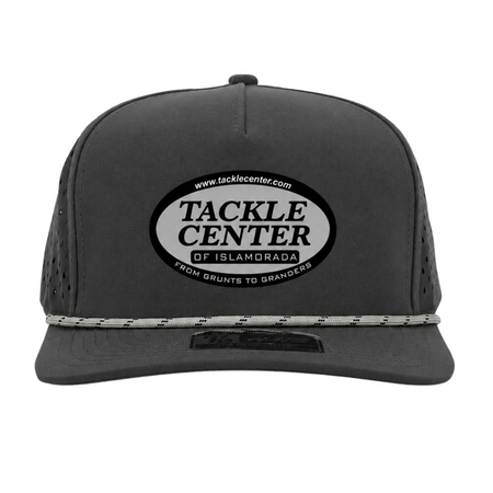 Tackle Center Dry-Fit 5-Panel Performance Rope Hat - Dark Gray