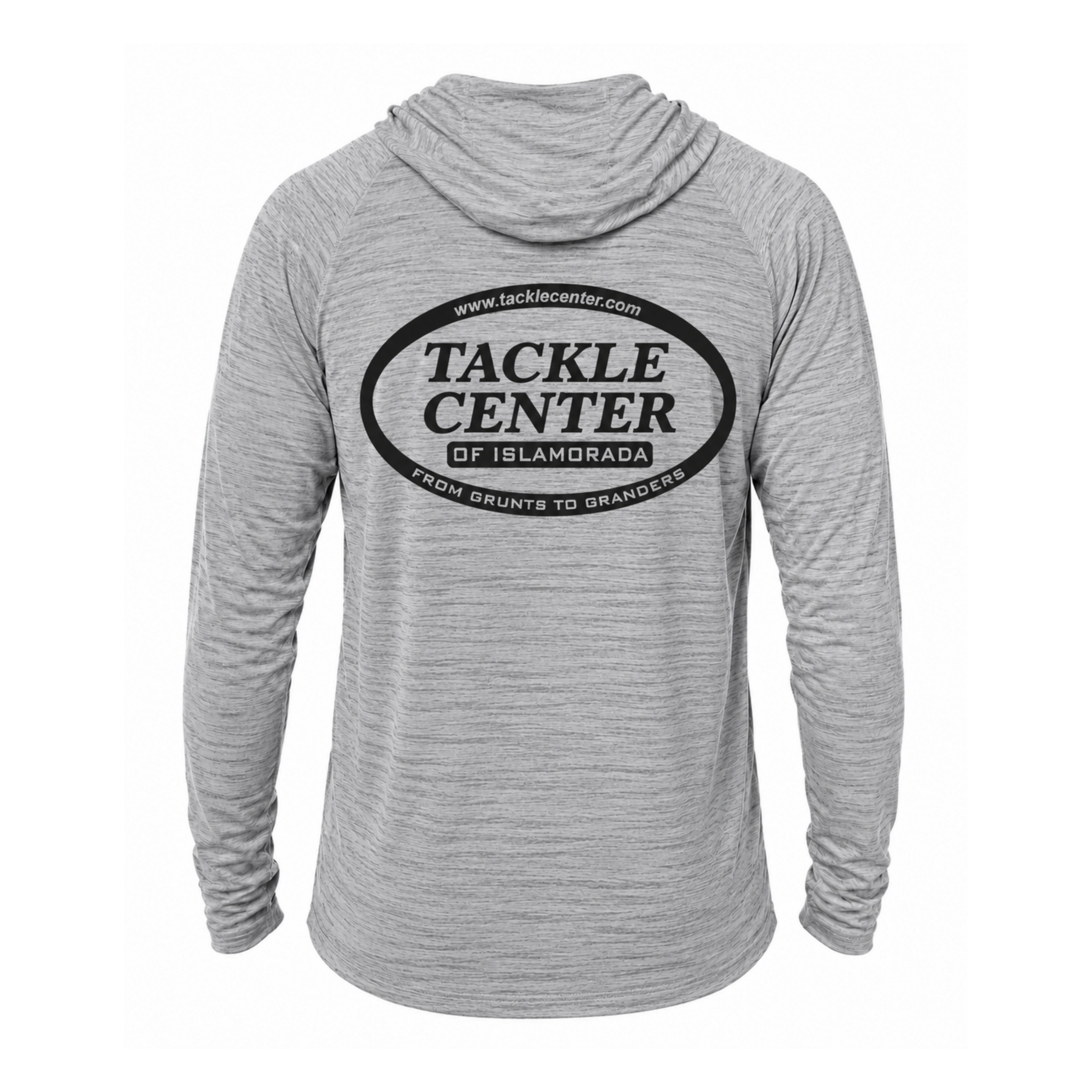 Billfish Gear Long Sleeve Hooded Performance Shirt - Gray