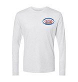 Tackle Center Heather White Long Sleeve T-Shirt