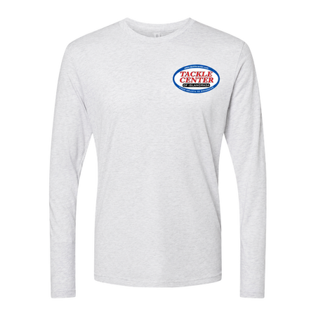 Tackle Center Long Sleeve T-Shirt - Heather White