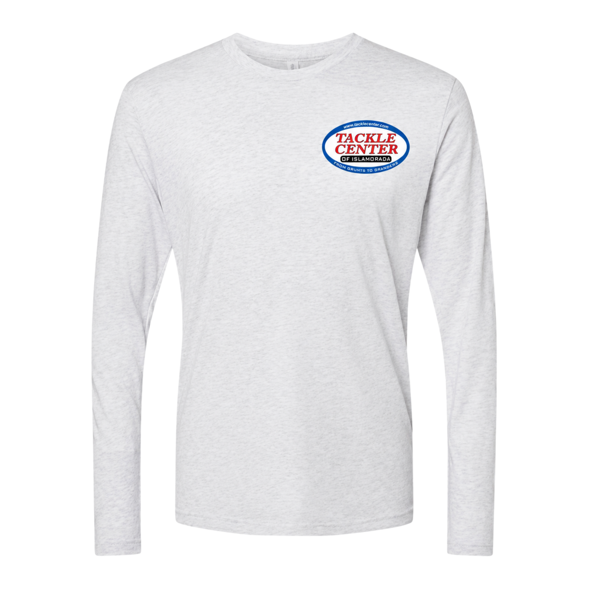 Tackle Center Long Sleeve T-Shirt - Heather White