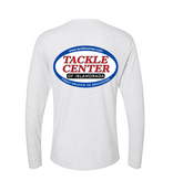 Tackle Center Heather White Long Sleeve T-Shirt