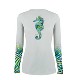 Tackle Center Women's UPF 50 Long Sleeve Performance Shirt – Seahorse