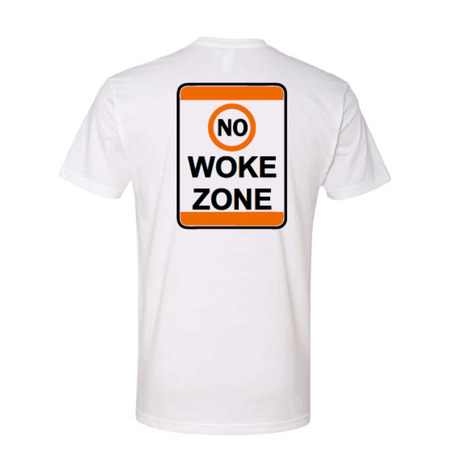 Tackle Center No Woke Zone Short Sleeve T-Shirt – White