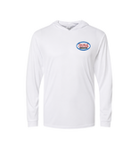 Tackle Center Youth Hooded Long Sleeve Performance Shirt – Gray