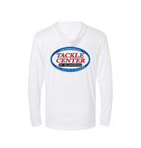 Tackle Center Youth Hooded Long Sleeve Performance Shirt – Gray