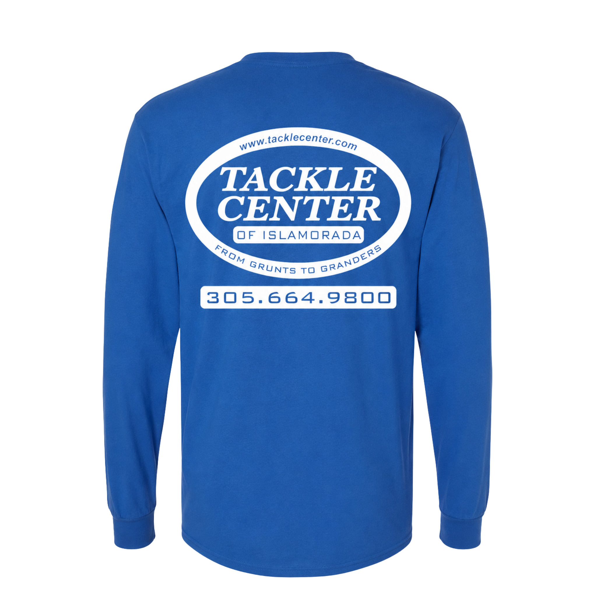 Tackle Center Long Sleeve T-Shirt - Royal Blue
