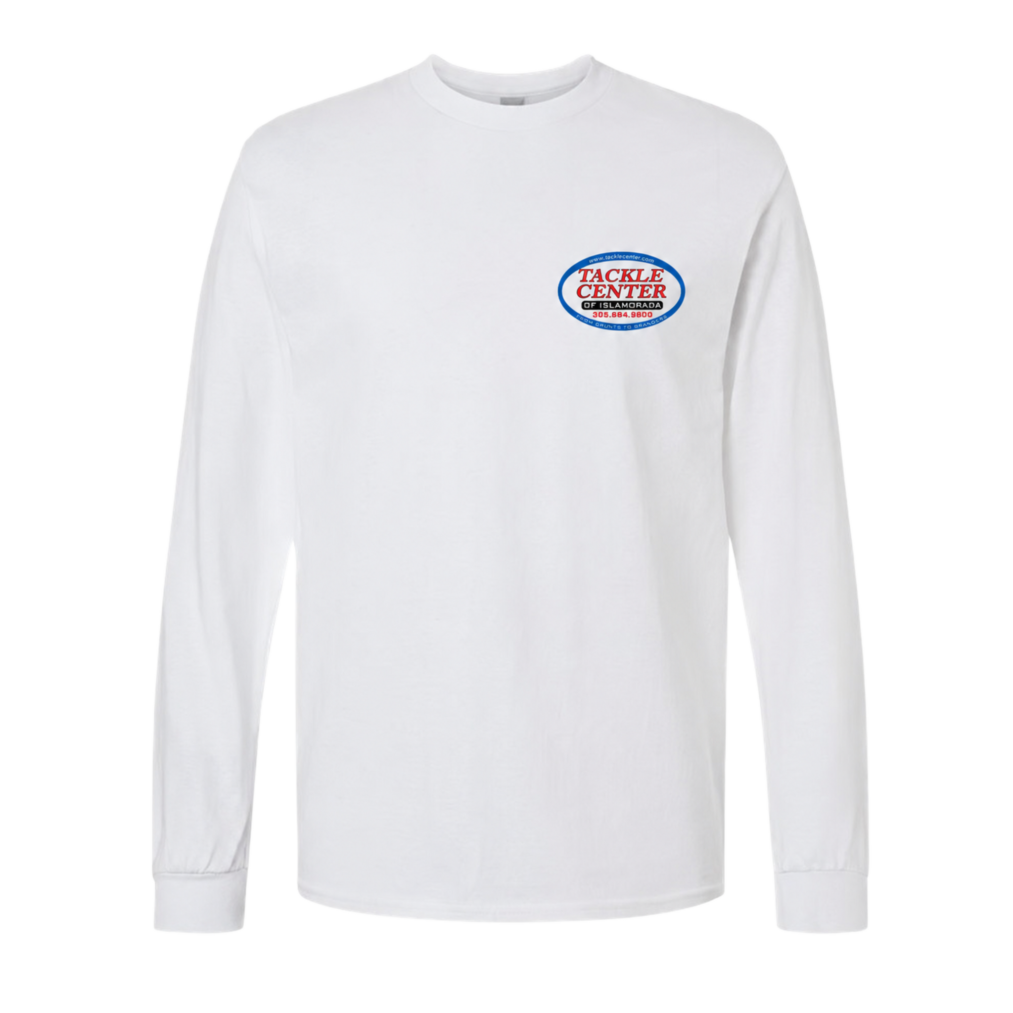 Tackle Center Long Sleeve T-Shirt - White