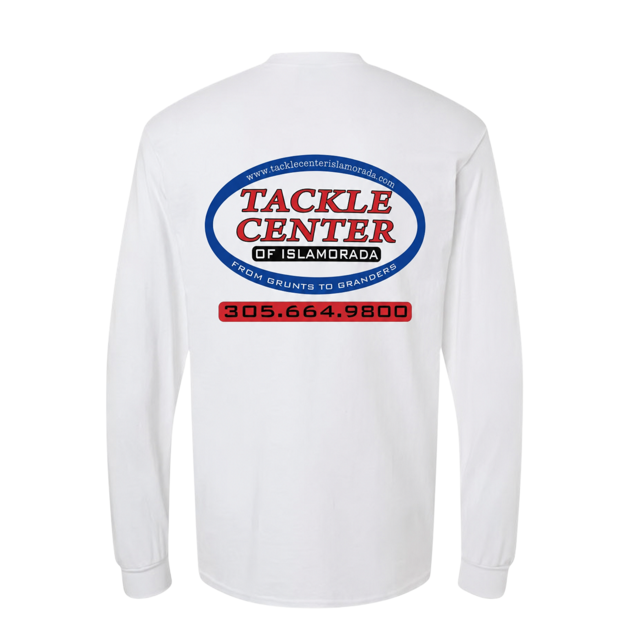 Tackle Center Long Sleeve T-Shirt - White