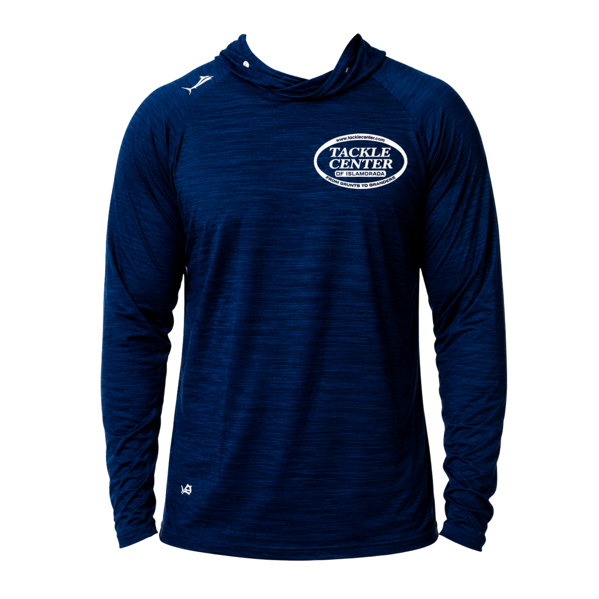 Billfish Gear Long Sleeve Hooded Performance Shirt Navy