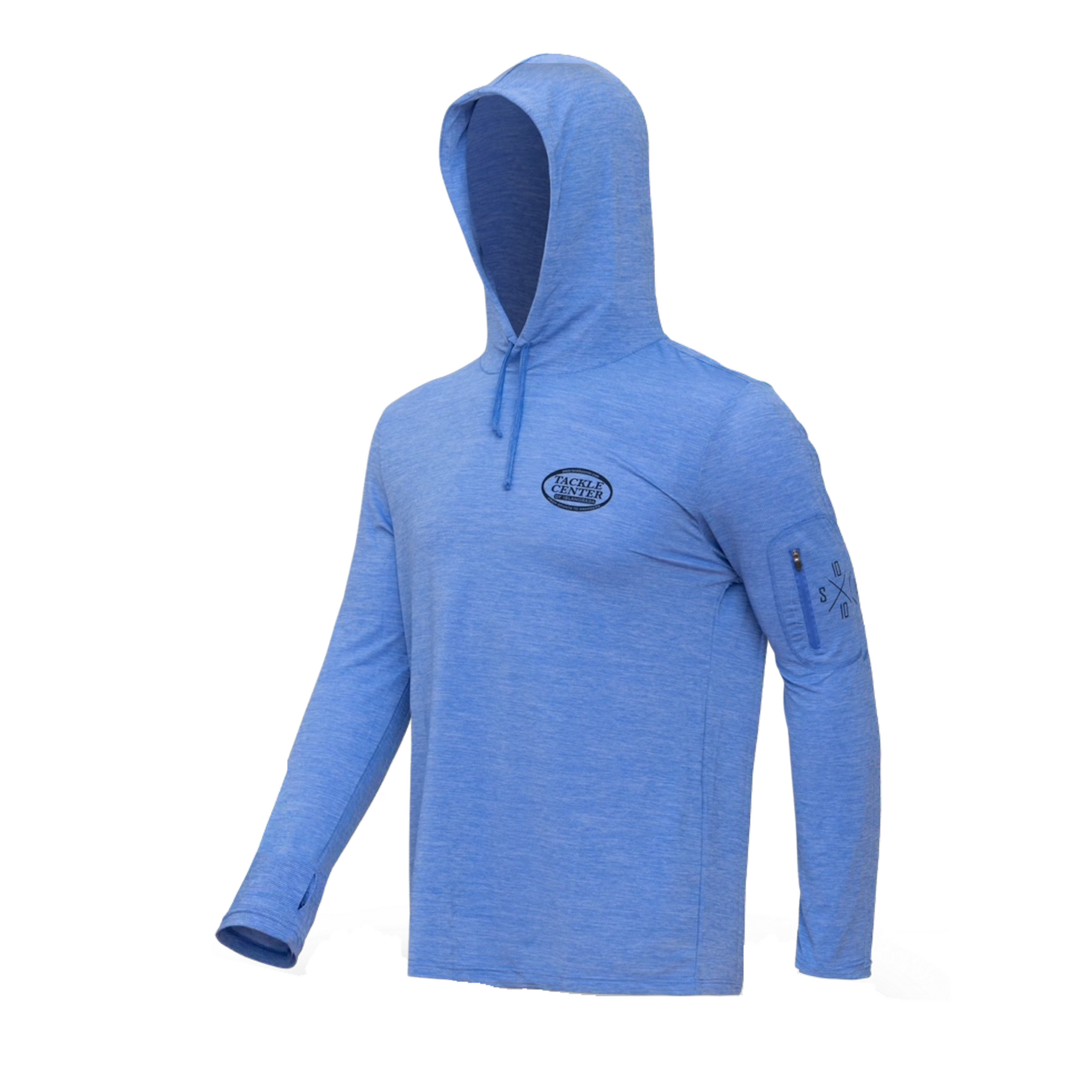 Tackle Center Long Sleeve Tech Hoodie by Slicker Beaut