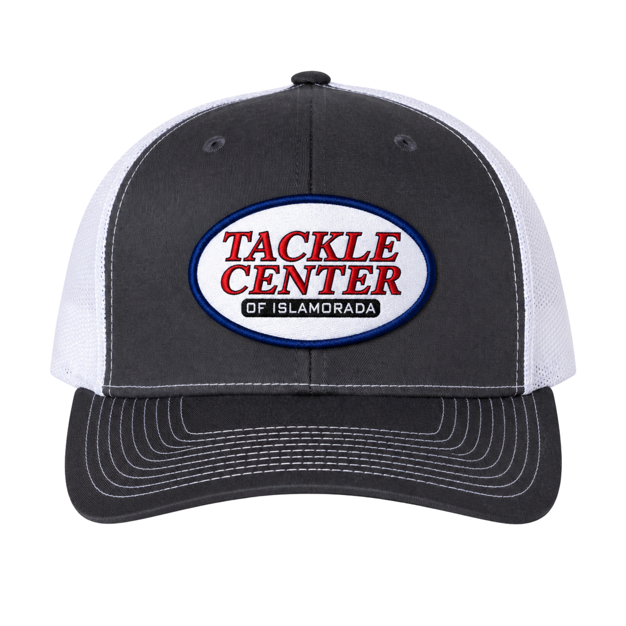 Tackle Center Charcoal/White Mesh Trucker Hat