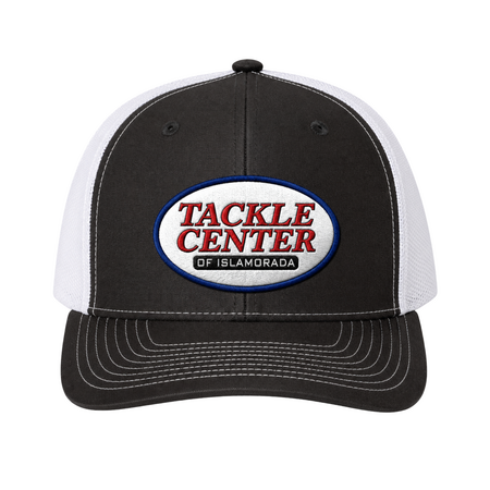 Tackle Center Black/White Mesh Trucker Hat