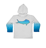 Jessie Jessup Toddler UPF 50 Hooded Long Sleeve Performance Shirt – Blue Mahi