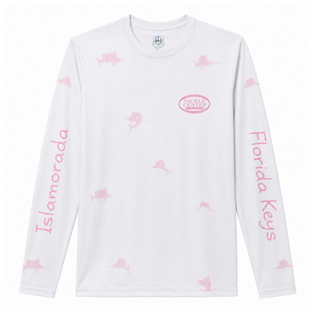 Tackle Center Women’s Long Sleeve Shirt - Pink Sailfish