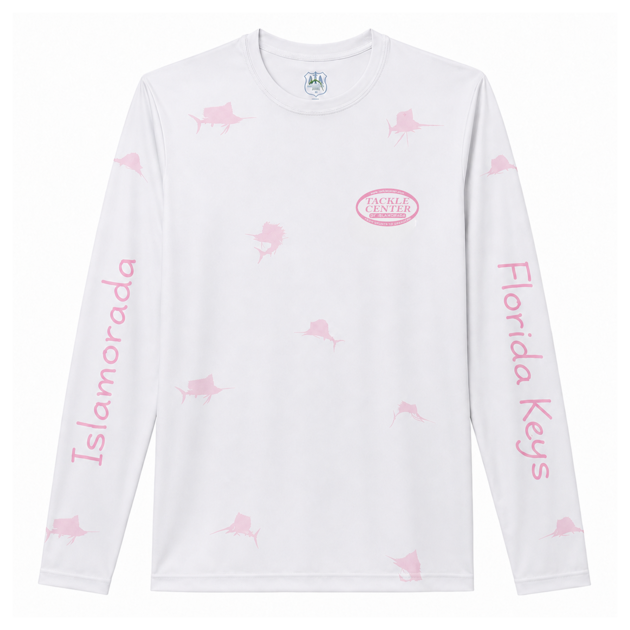 Tackle Center Women’s Long Sleeve Shirt - Pink Sailfish