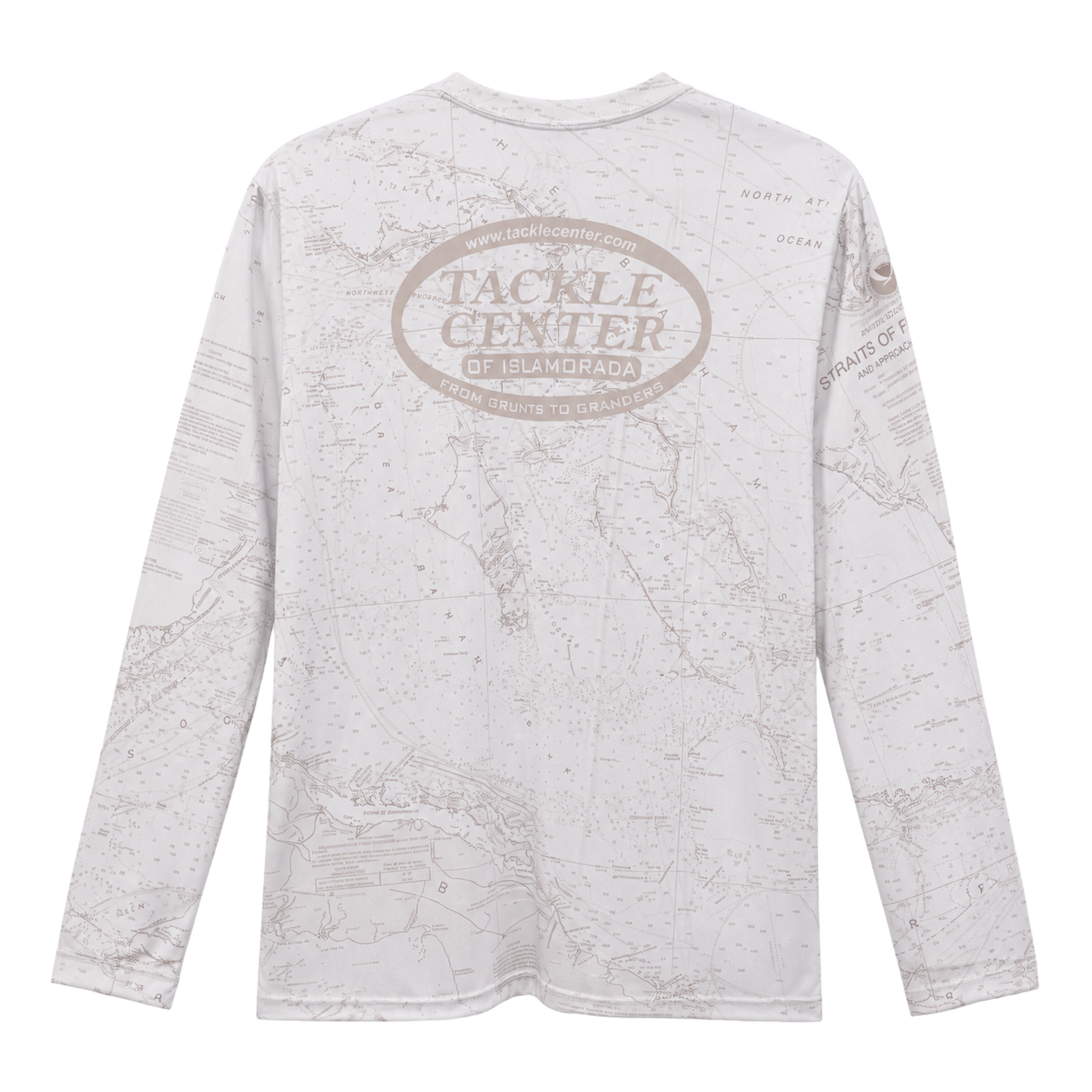 Tackle Center Long Sleeve Performance Shirt - Soft Tan Chart