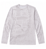 Tackle Center Long Sleeve Performance Shirt - Soft Tan Chart