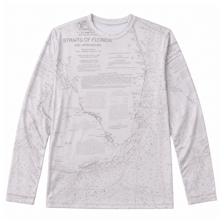 Tackle Center Long Sleeve Performance Shirt - Soft Tan Chart