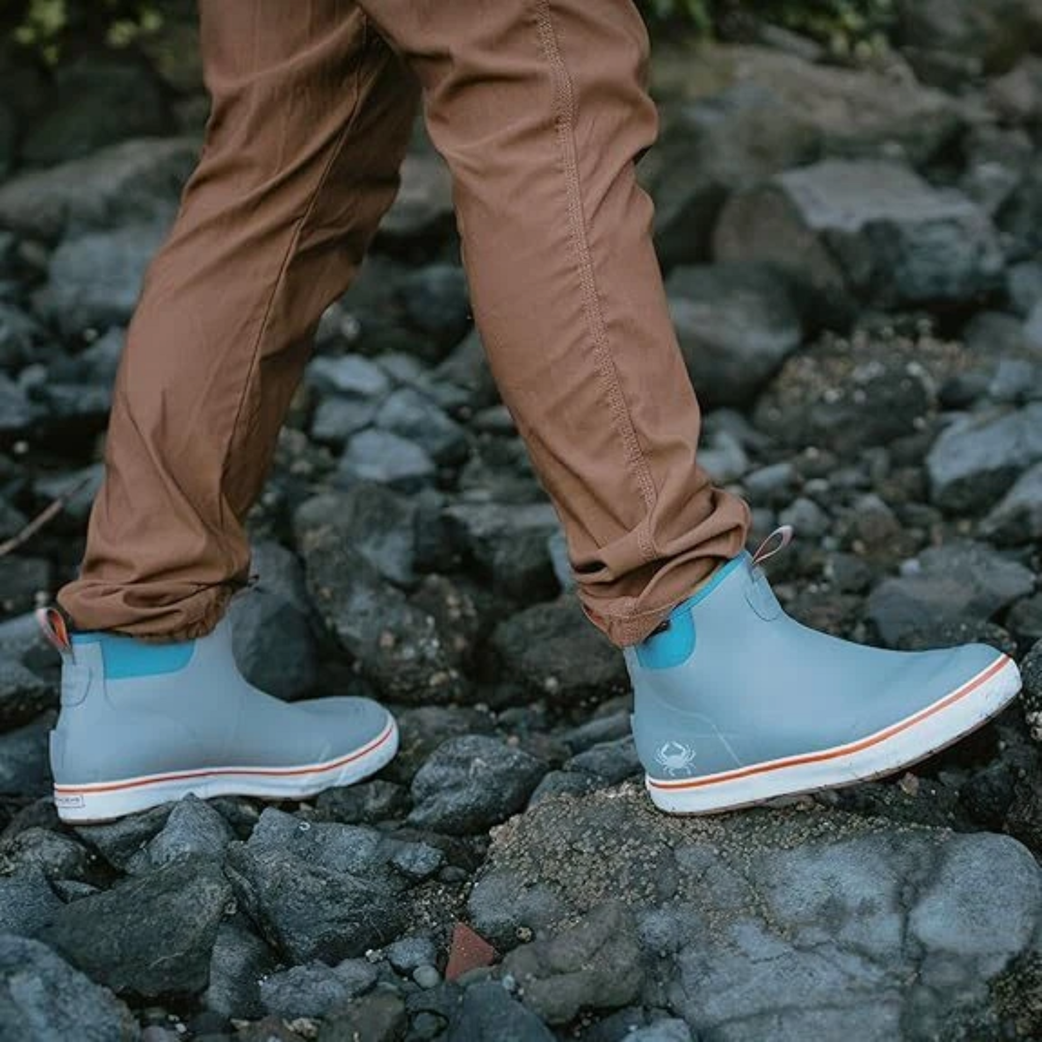 Grundens Deck-Boss Ankle Boot - Blue Crab