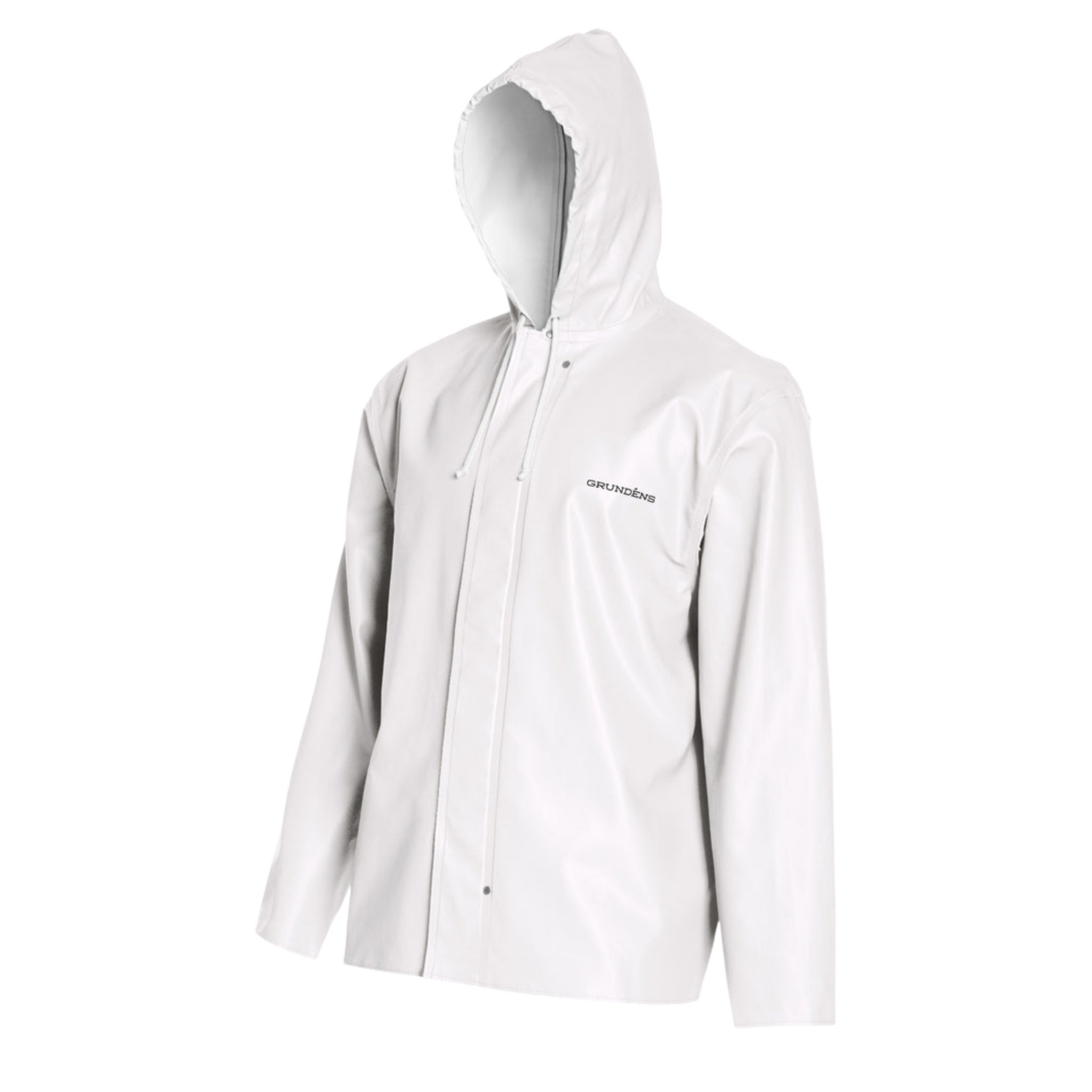 Grundens Clipper 82 Hooded Fishing Jacket - White