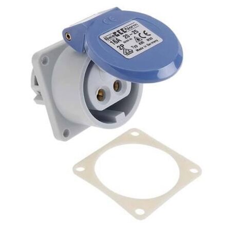 Kristal PR430 Female Flush Mount Receptacle, 12V 16A