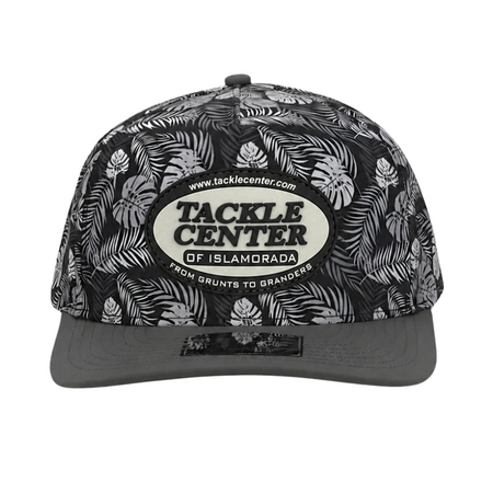 10/10 Tackle Center Dry-Fit Performance 5-Panel Hat - Black Palm / Gray Patch