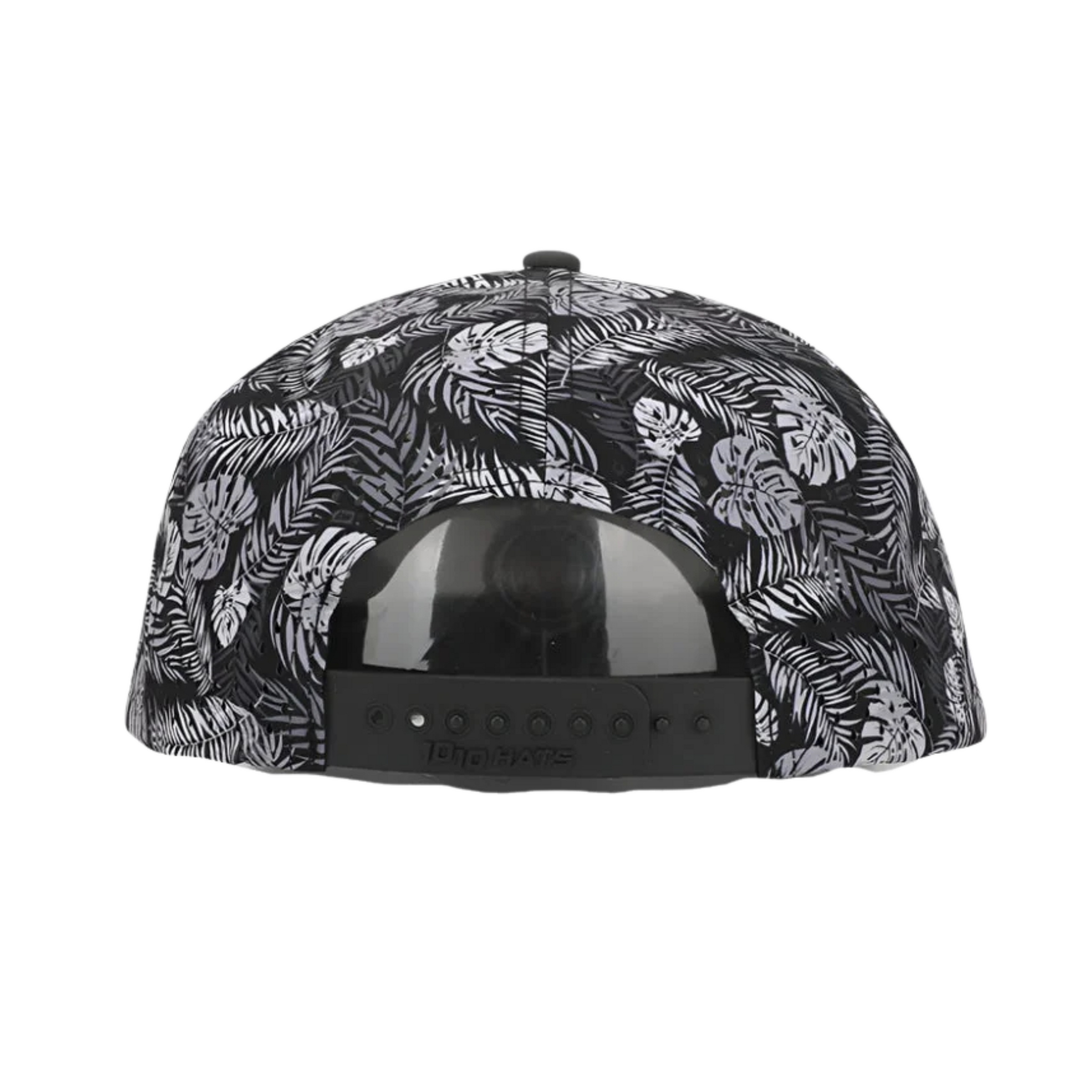 10/10 Tackle Center Dry-Fit Performance 5-Panel Hat - Black Palm / Gray Patch