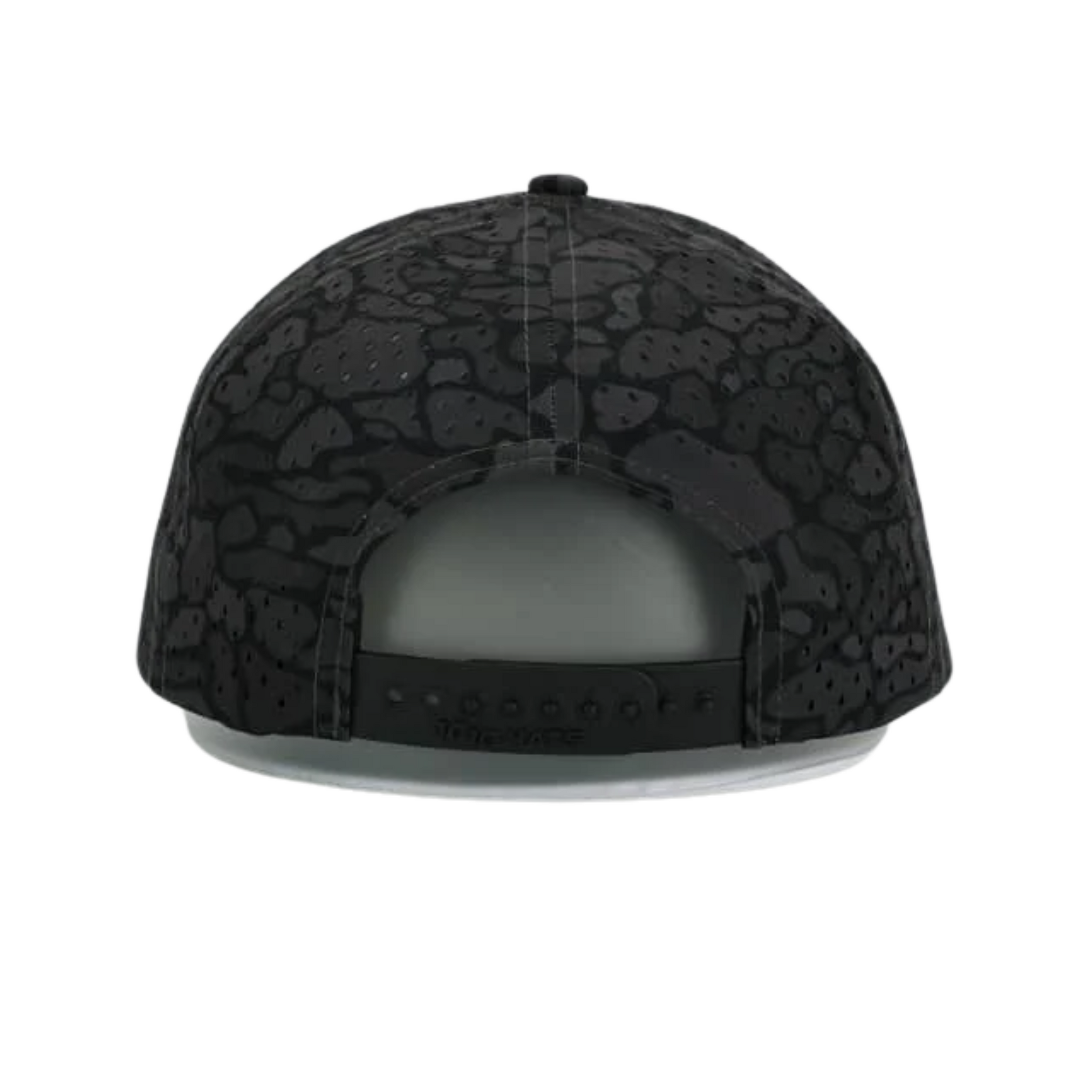 10/10 Tackle Center Dry-Fit Performance 5-Panel Hat - Blackout Camo / Gray Patch