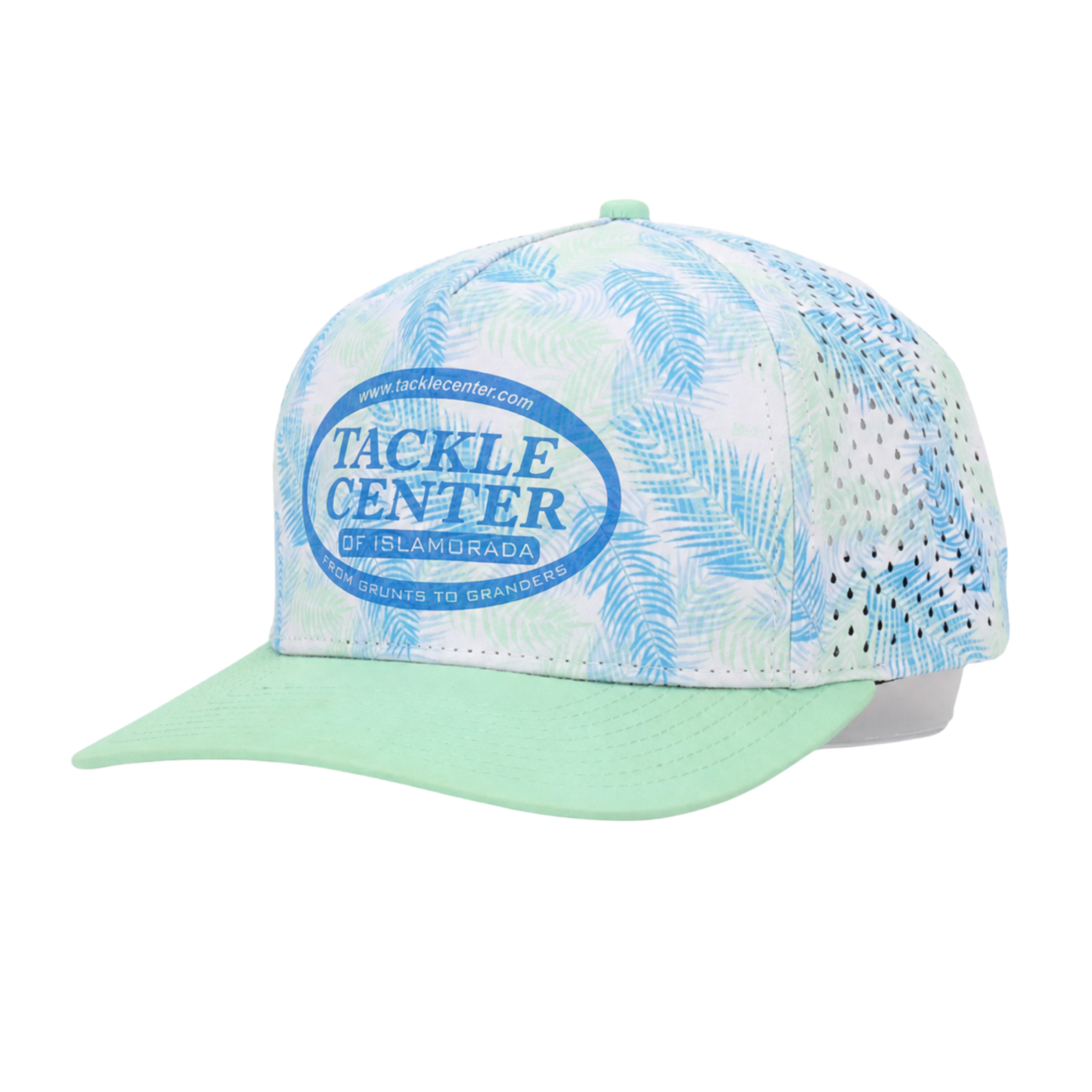 Tackle Center Dry-Fit Performance 5-Panel Hat - Pastel Palms