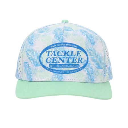Tackle Center Dry-Fit Performance 5-Panel Hat - Pastel Palms