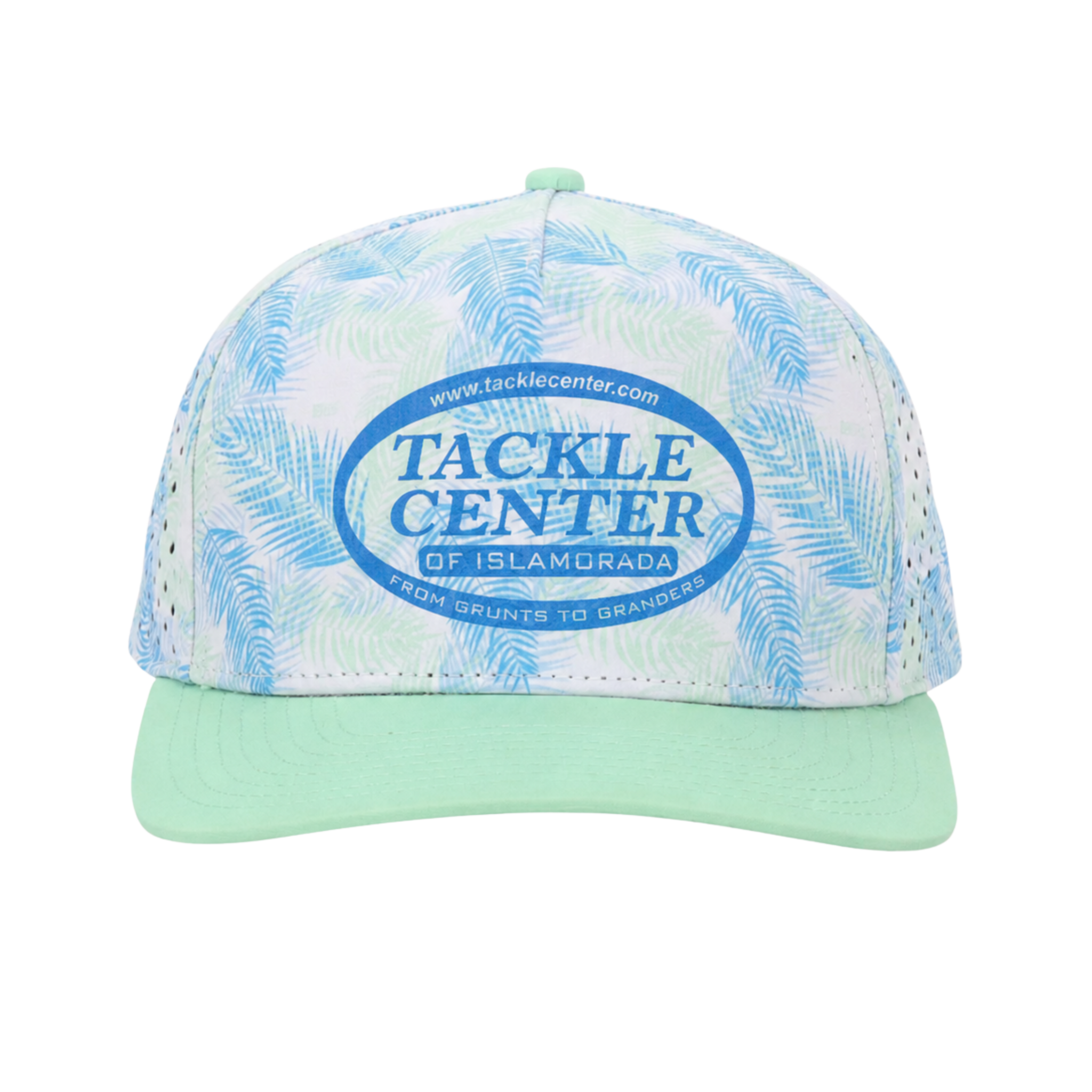 Tackle Center Dry-Fit Performance 5-Panel Hat - Pastel Palms
