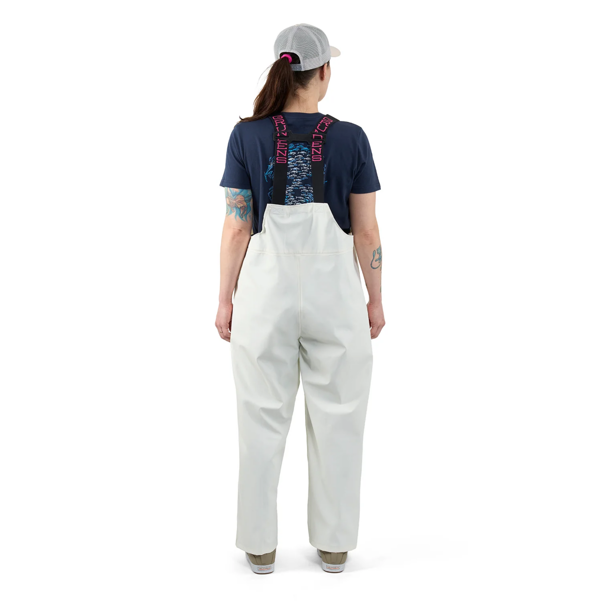 Grundens Women’s Petrus 118 Waterproof Fishing Bib - White