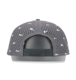 Tackle Center Dry-Fit Performance 5-Panel Rope Hat - Offshore Gray / Black and Gray Patch