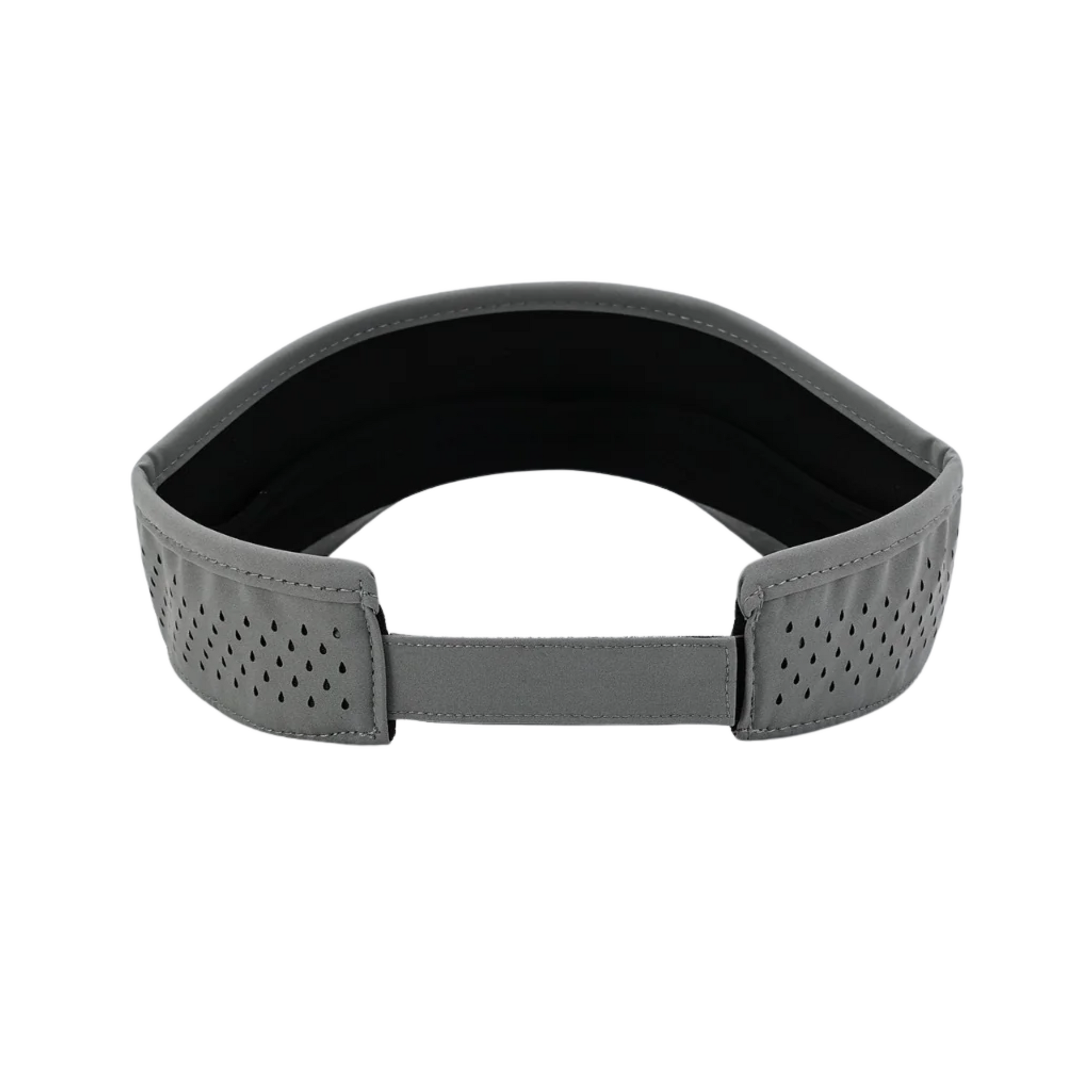 10/10 Tackle Center Dry-Fit Performance Visor - Gray / Gray Logo