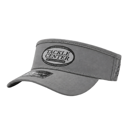 10/10 Tackle Center Dry-Fit Performance Visor - Gray / Gray Logo
