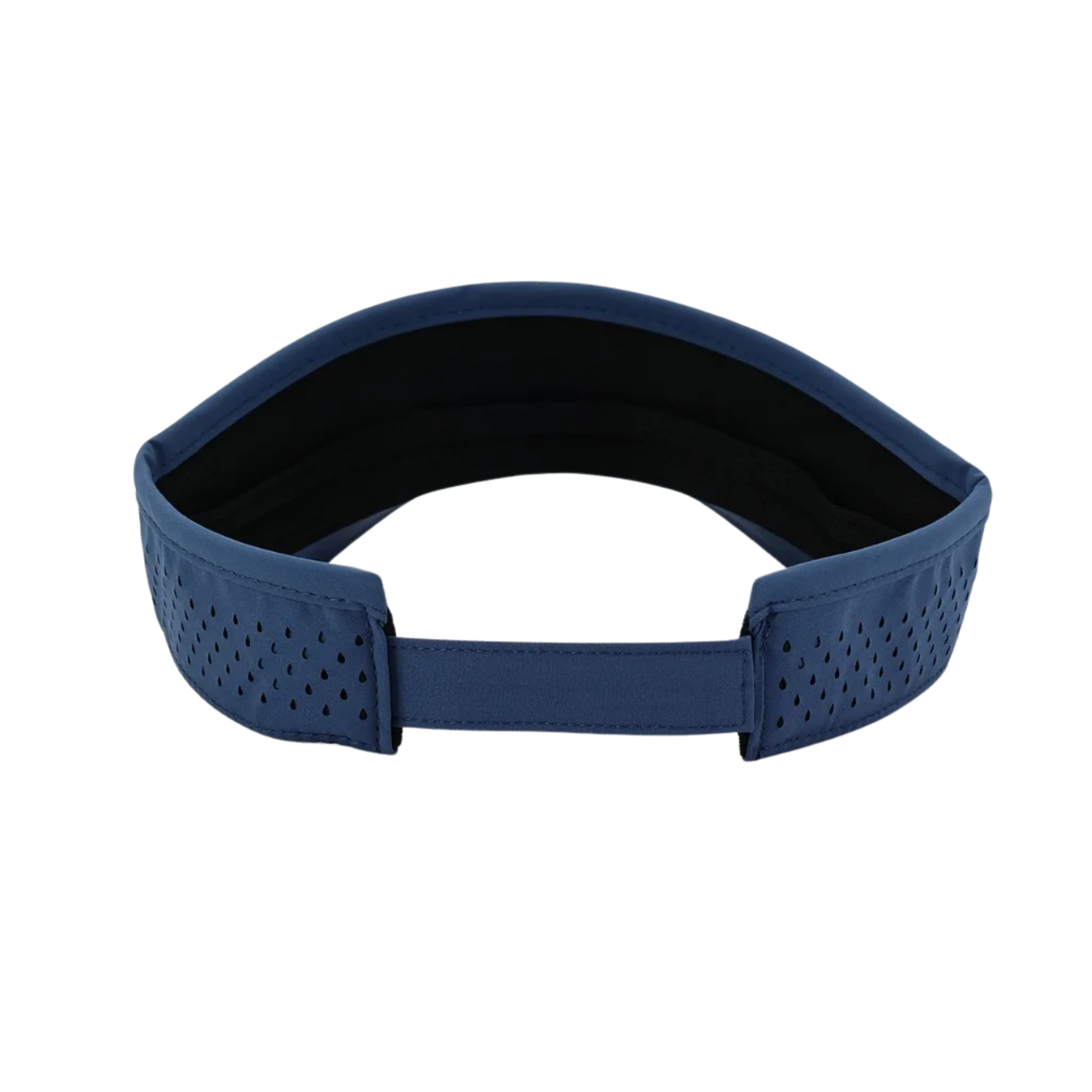 10/10 Tackle Center Dry-Fit Performance Visor - Blue / Red Logo