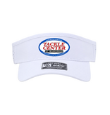 10/10 Tackle Center Dry-Fit Performance Visor - White / Regular Logo