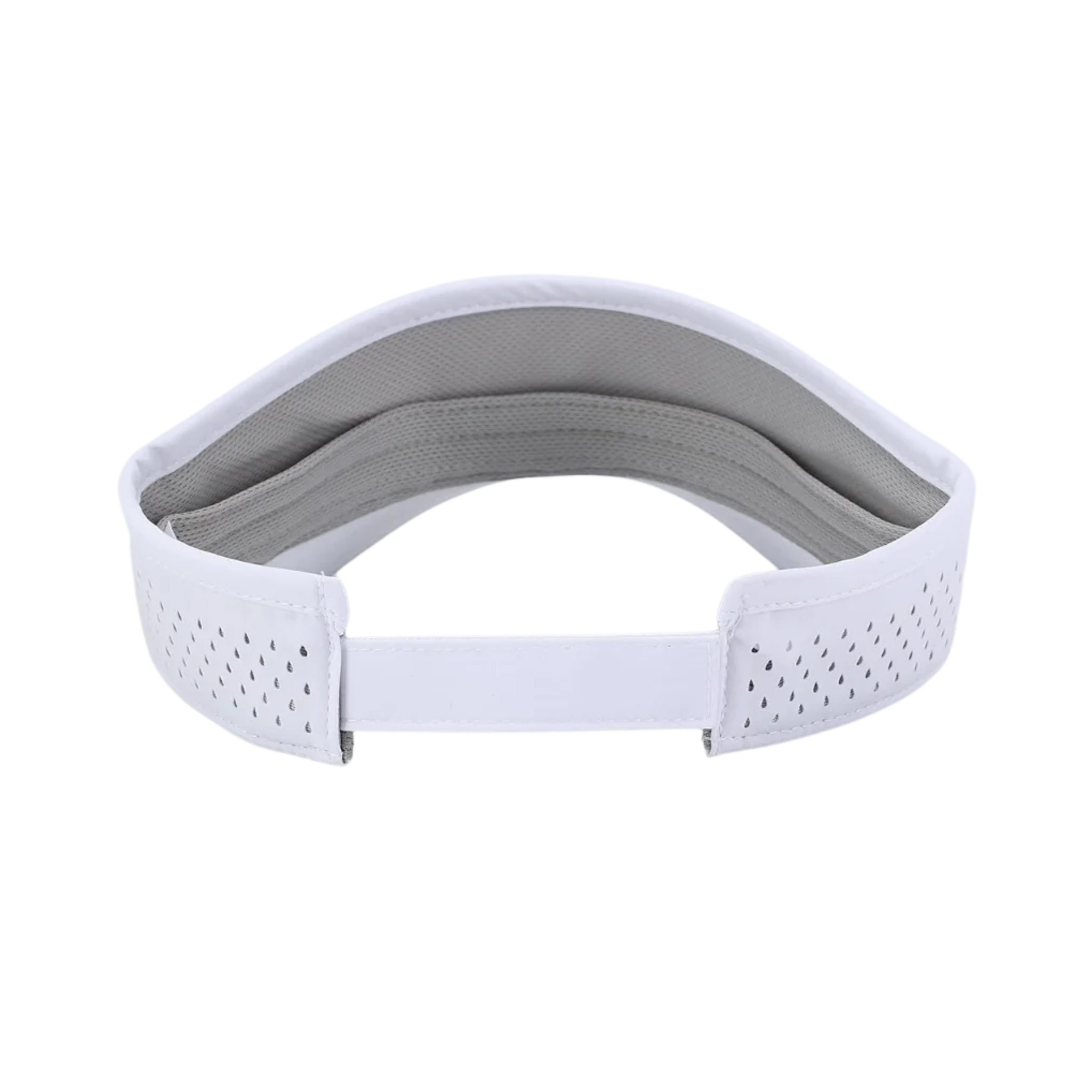 10/10 Tackle Center Dry-Fit Performance Visor - White / Regular Logo