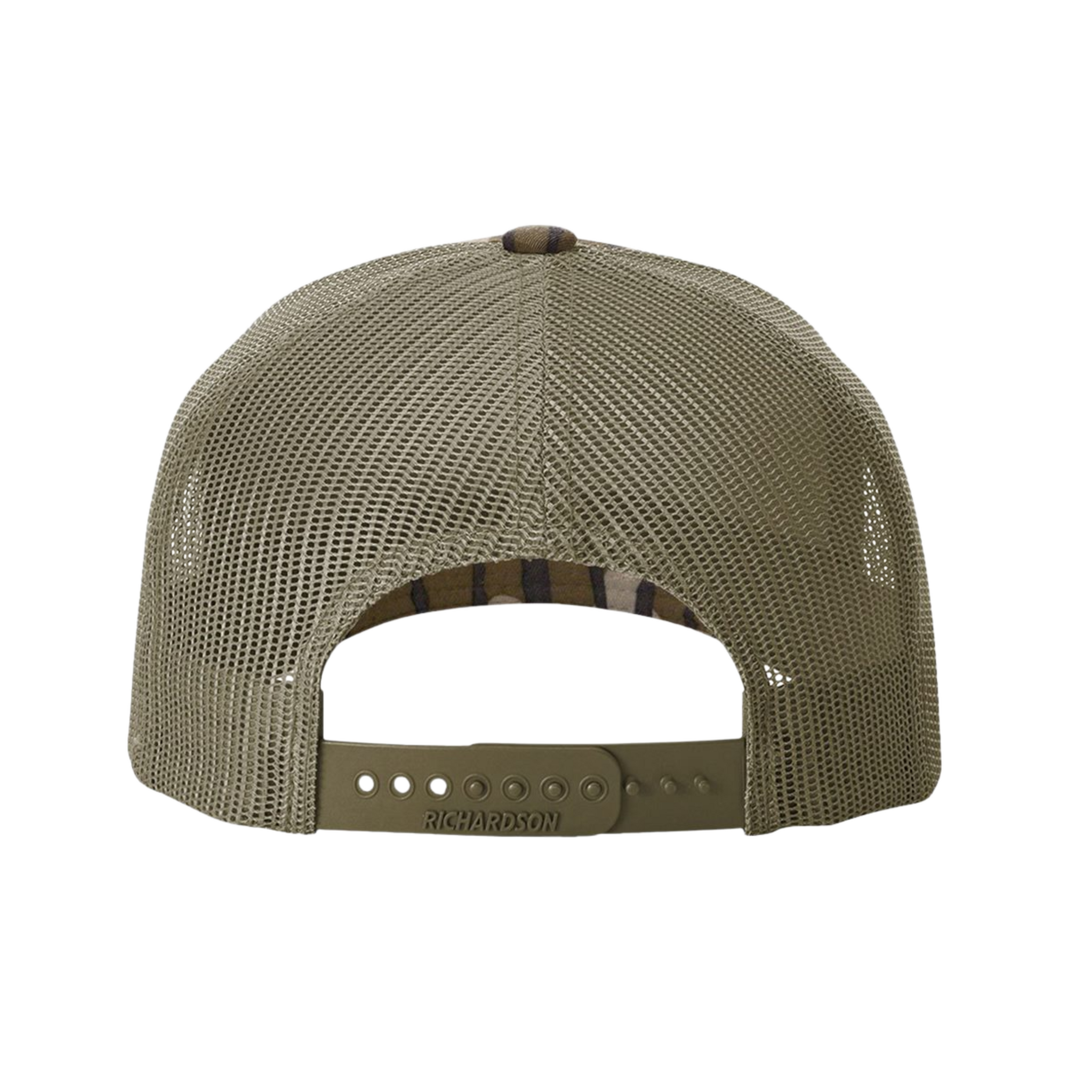 Tackle Center Mesh Trucker Hat - Mossy Oak Elements Camo / Loden