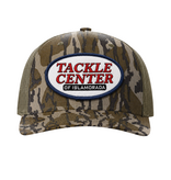 Tackle Center Mesh Trucker Hat - Mossy Oak Elements Camo / Loden