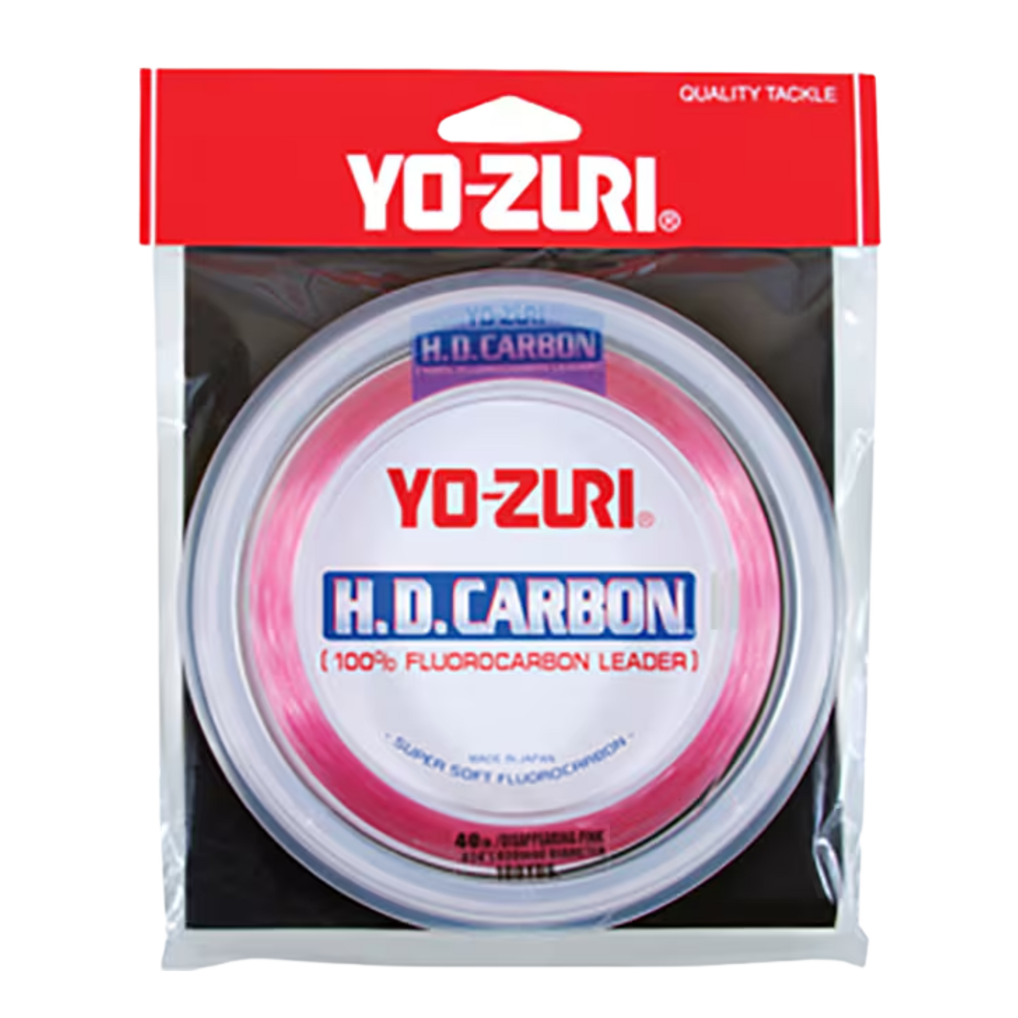 Yo-Zuri H.D. Carbon Fluorocarbon Leader - Disappearing Pink - 100 Yards