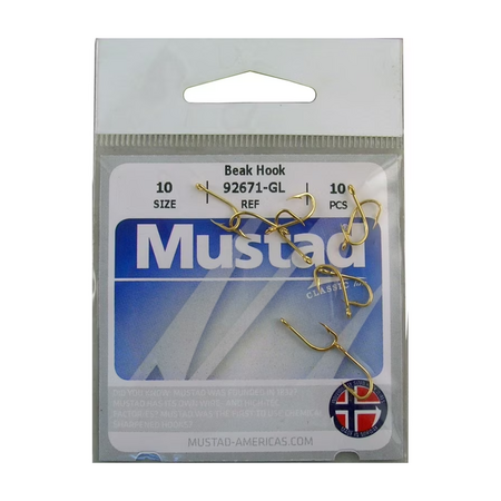 Mustad 92671-GL-10-10pk Hook