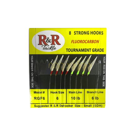 R & R Tackle Tackle RF6 Small Bait Sabiki Rig