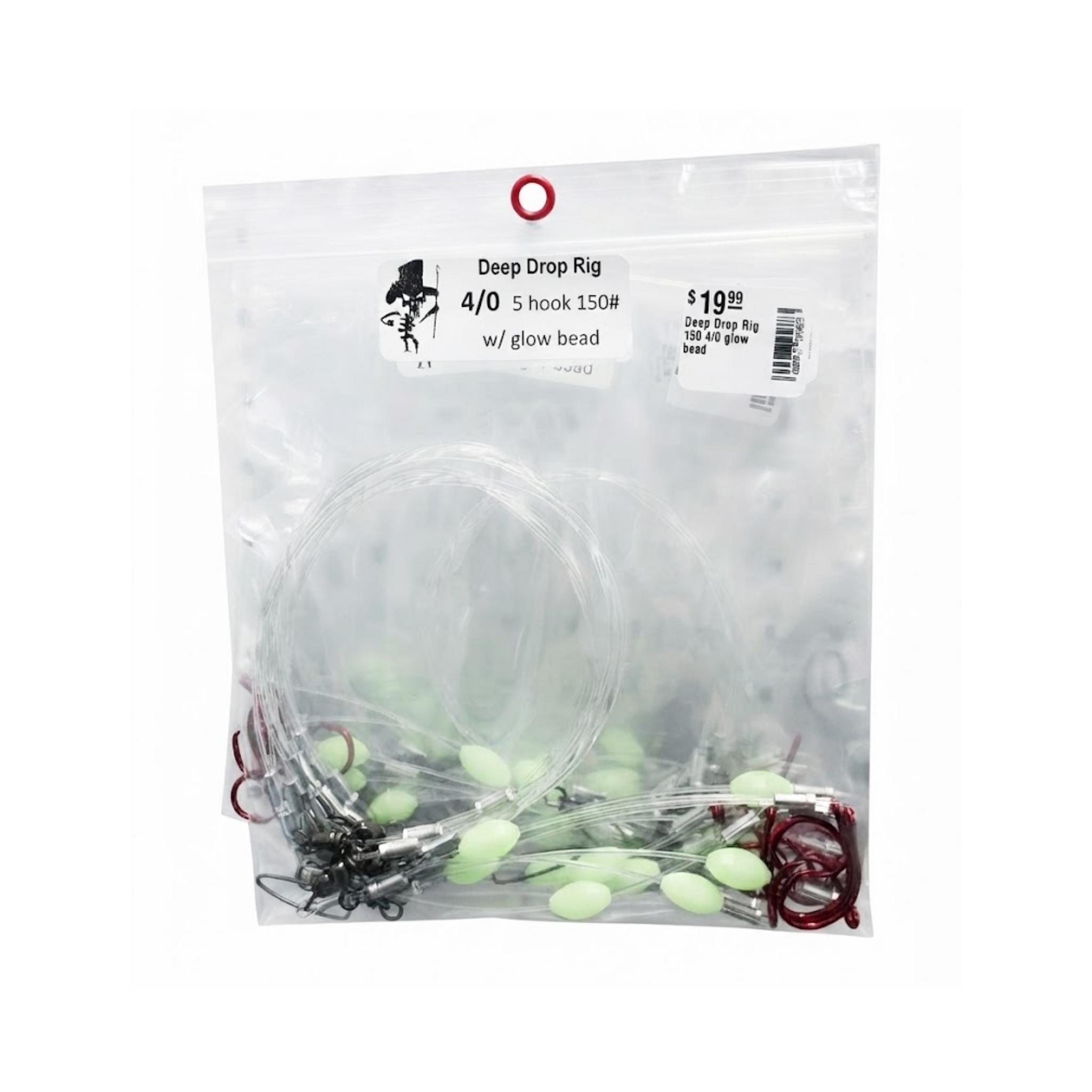 Peg Leg Deep Drop Rigs with Glow Bead