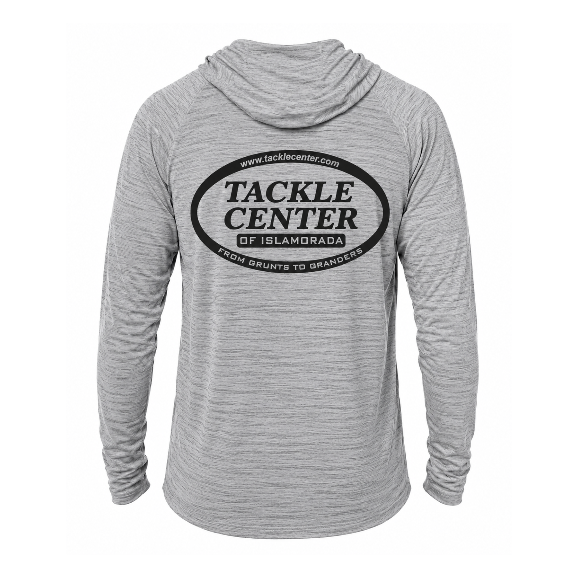 Billfish Gear Long Sleeve Hooded Performance Shirt - Gray
