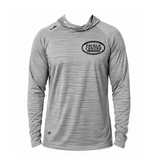 Billfish Gear Long Sleeve Hooded Performance Shirt - Gray
