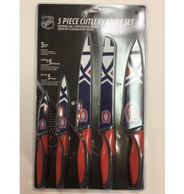 5 PIECE KNIFE SET MONTREAL CANADIENS