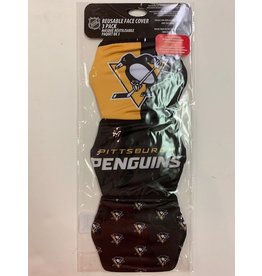PITTSBURGH PENGUINS FACE MASK COVERINGS 3 PACK