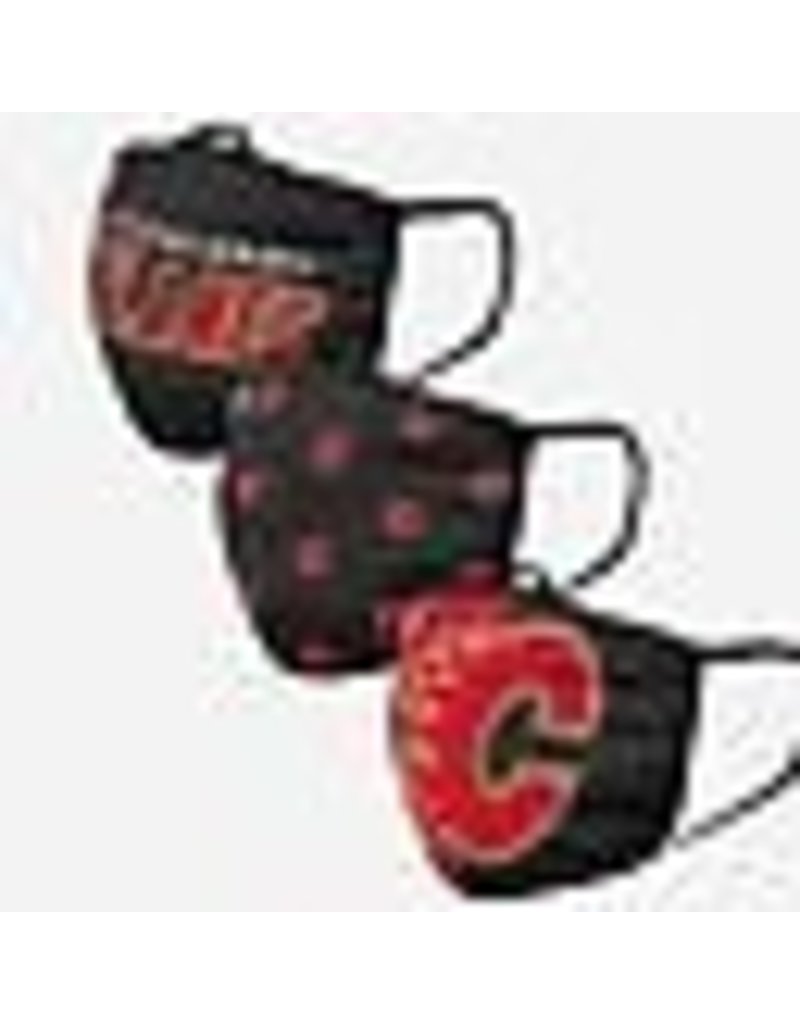 CALGARY FLAMES FACE MASK COVERINGS 3 PACK
